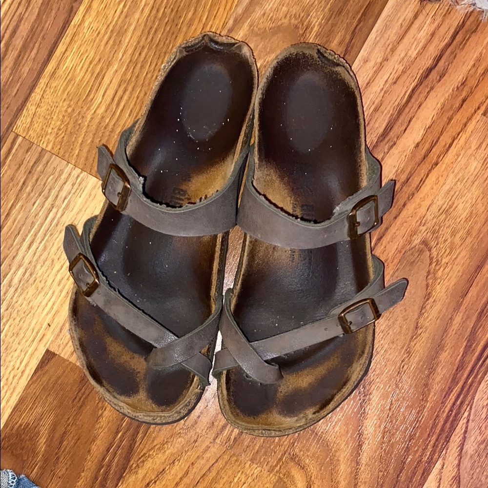 Birkenstock Brown Sandals with Adjustable Straps